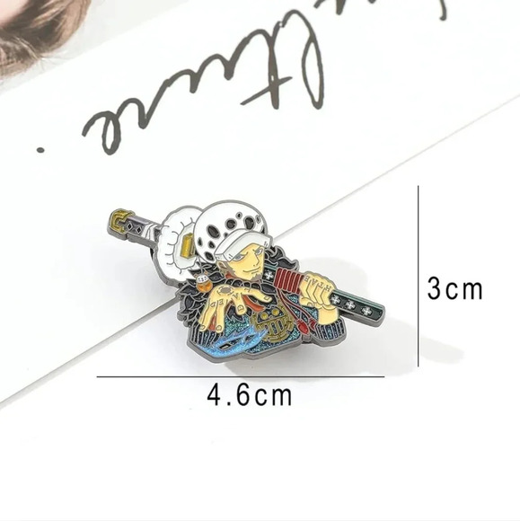 New enamel anime pin accessories backpack brooch one piece Luffy manga pins whit - Picture 6 of 7